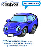 PKW, Motorrder, Boote, .......       die von funmobil in Zahlung              genommen  wurden